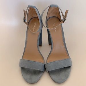 Blue Strap Heel Sandals
